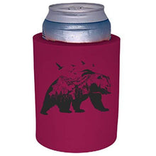 Load image into Gallery viewer, Mountain Bear Thick Foam "Old School" Can Coolie