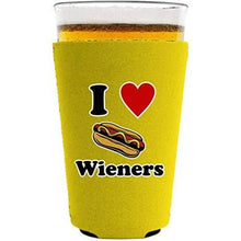 Load image into Gallery viewer, I Lover Wieners Pint Glass Coolie