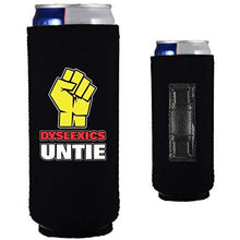 Load image into Gallery viewer, Dyslexics Untie Magnetic Slim Can Coolie