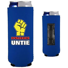 Load image into Gallery viewer, Dyslexics Untie Magnetic Slim Can Coolie