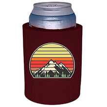 Load image into Gallery viewer, Retro Mountains Thick Foam Can Coolie
