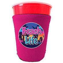 Load image into Gallery viewer, Beach Life Party Cup Coolie
