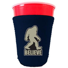 Load image into Gallery viewer, Bigfoot Believe Funny Party Cup Coolie