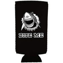 Load image into Gallery viewer, Bite Me Shark 12 oz Can Coolie