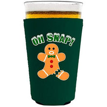 Load image into Gallery viewer, Oh Snap! Gingerbread Man Pint Glass Coolie