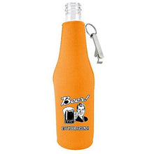 Load image into Gallery viewer, Beer! It's Your Friend! Beer Bottle Coolie With Opener