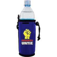 Load image into Gallery viewer, Dyslexics Untie Water Bottle Coolie