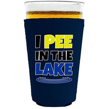 Load image into Gallery viewer, I Pee In The Lake Neoprene Pint Glass Coolie