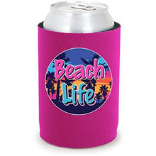 Load image into Gallery viewer, Beach Life Full Bottom Can Coolie