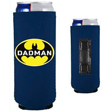 Load image into Gallery viewer, navy blue magnetic slim can with dadman funny design