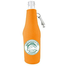 Load image into Gallery viewer, I'd Rather Be Fishing Beer Bottle Coolie With Opener