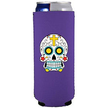 Load image into Gallery viewer, Sugar Skull Slim Can Coolie