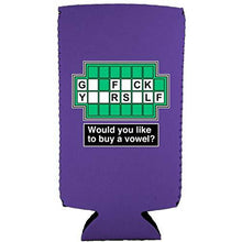 Load image into Gallery viewer, Go F Yourself Slim 12 oz Can Coolie