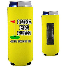 Load image into Gallery viewer, I Like Big Putts Magnetic Slim Can Coolie