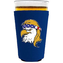 Load image into Gallery viewer, Bald Eagle Mullet Neoprene Pint Glass Coolie