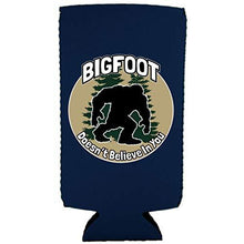Load image into Gallery viewer, Bigfoot Doesn't Believe In You Slim 12 oz Can Coolie