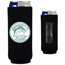 Load image into Gallery viewer, I'd Rather Be Fishing Magnetic Slim Can Coolie