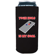 Load image into Gallery viewer, 16 oz can koozie with your hole is my goal design