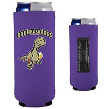 Load image into Gallery viewer, Drunkasaurus Slim Magnetic Can Coolie