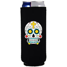 Load image into Gallery viewer, Sugar Skull Slim Can Coolie