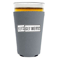 Load image into Gallery viewer, Lets Get Weird Pint Glass Coolie