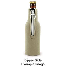 Load image into Gallery viewer, I'm Outdoorsy in that I Like Getting Drunk on Patios Zipper Beer Bottle With Opener