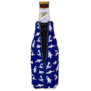 Shark Pattern Beer Bottle Coolie