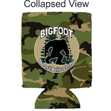 Load image into Gallery viewer, Bigfoot Doesn't Believe In You Neoprene Collapsible Can Coolie