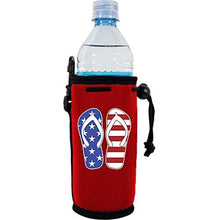 Load image into Gallery viewer, Stars and Stripes Flip Flop Water Bottle Coolie