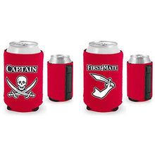 Load image into Gallery viewer, Captain and First Mate Magnetic Can Coolie Set