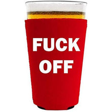 Load image into Gallery viewer, Fuck Off Pint Glass Coolie