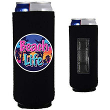 Load image into Gallery viewer, Beach Life Magnetic Slim Can Coolie