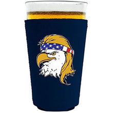 Load image into Gallery viewer, Bald Eagle Mullet Neoprene Pint Glass Coolie