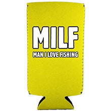 Load image into Gallery viewer, Milf Man I Love Fishing Slim 12 oz Can Coolie