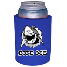 Load image into Gallery viewer, Bite Me Shark Thick Foam"Old School" Can Coolie