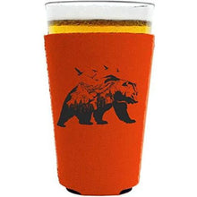 Load image into Gallery viewer, Mountain Bear Pint Glass Coolie