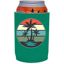 Load image into Gallery viewer, Retro Palm Trees Full Bottom Can Coolie
