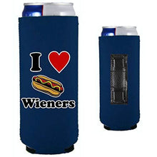 Load image into Gallery viewer, I Love Wieners Magnetic Slim Can Coolie