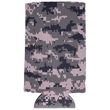 Load image into Gallery viewer, Digital Camo Pattern 16 oz Can Coolie