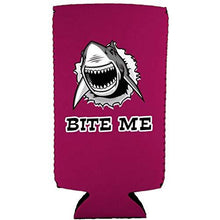 Load image into Gallery viewer, Bite Me Shark 12 oz Can Coolie