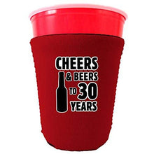 Load image into Gallery viewer, Cheers & Beers to 30 Years Party Cup Coolie