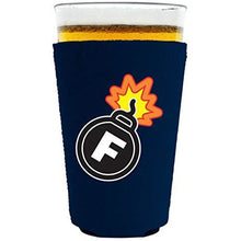 Load image into Gallery viewer, F Bomb Neoprene Pint Glass Coolie