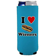 Load image into Gallery viewer, I Love Wieners Slim 12 oz Can Coolie