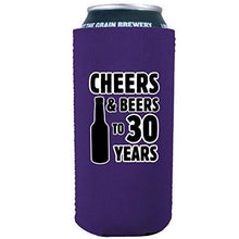 Load image into Gallery viewer, Cheers & Beers to 30 Years 16 oz Can Coolie