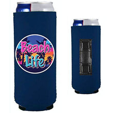 Load image into Gallery viewer, Beach Life Magnetic Slim Can Coolie