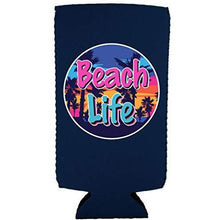 Load image into Gallery viewer, Beach Life Slim 12 oz Can Coolie