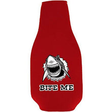 Load image into Gallery viewer, Bite Me Shark Beer Bottle Coolie