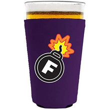 Load image into Gallery viewer, F Bomb Neoprene Pint Glass Coolie