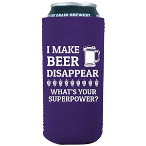 I Make Beer Disappear 16 oz. Can Coolie