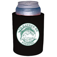 Load image into Gallery viewer, I'd Rather Be Fishing Thick Foam"Old School" Can Coolie
